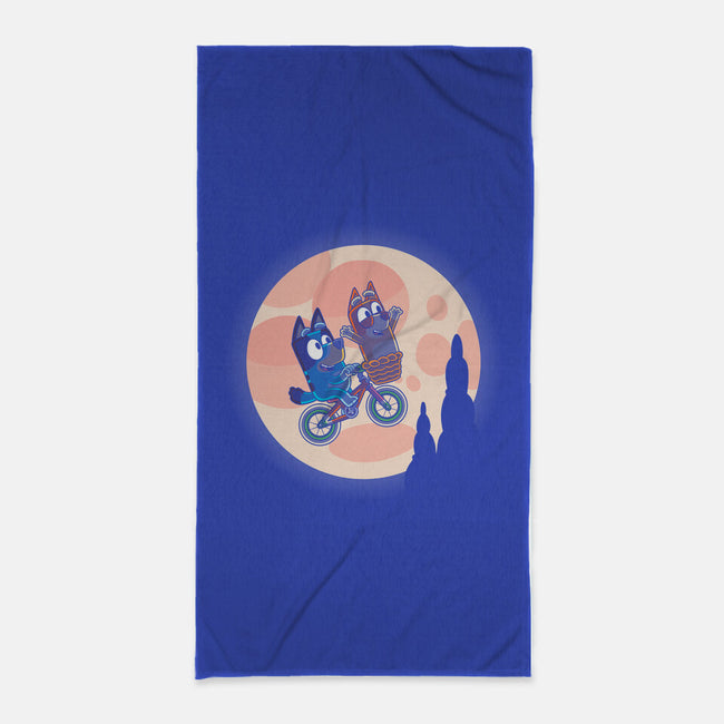 Heelers Moon-None-Beach-Towel-jasesa