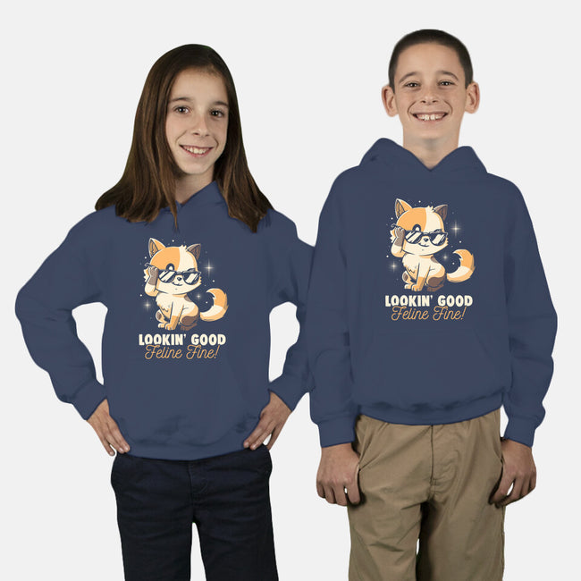 Feline Fine-Youth-Pullover-Sweatshirt-koalastudio