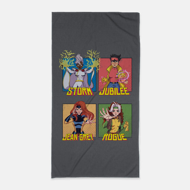 X-men 97 Girls-None-Beach-Towel-jacnicolauart