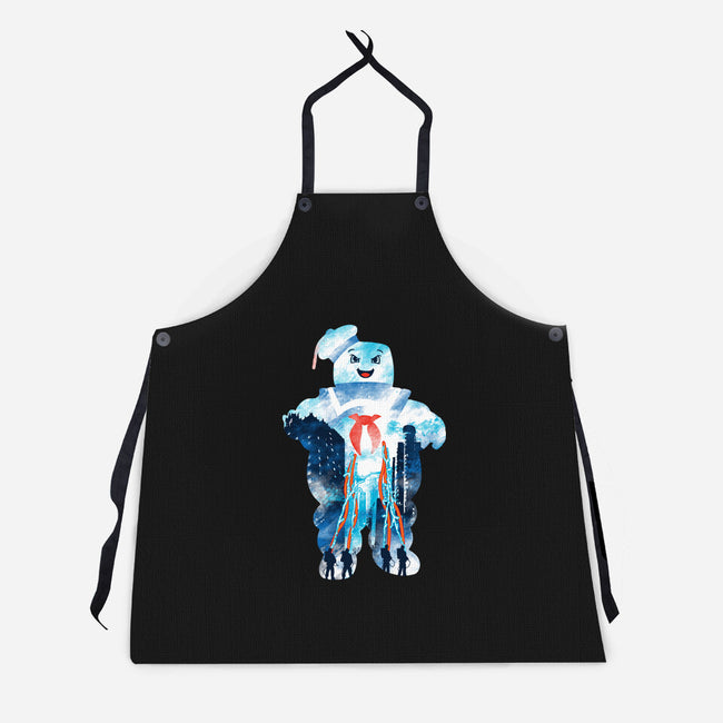 Marshmallow City-Unisex-Kitchen-Apron-dalethesk8er