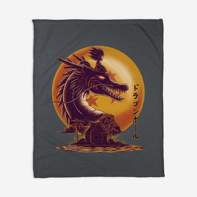 Dragon Ride-None-Fleece-Blanket-rmatix