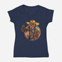 The Ghoul Boy-Womens-V-Neck-Tee-demonigote