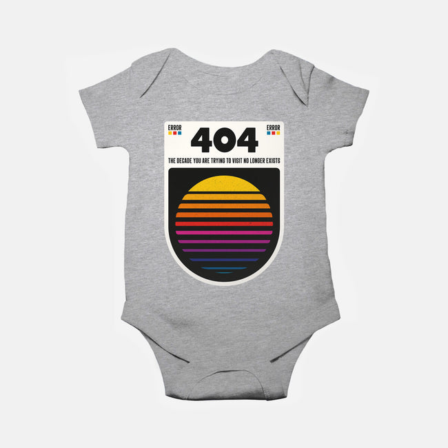 404 Decade Not Found-Baby-Basic-Onesie-BadBox