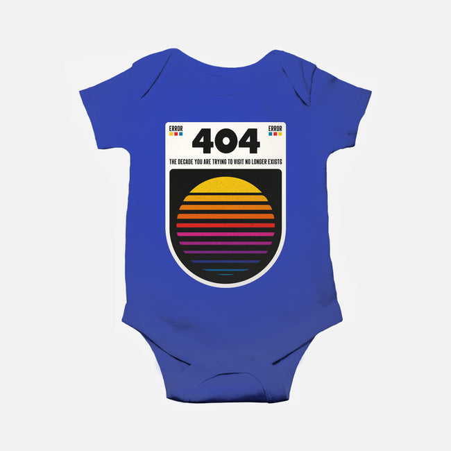 404 Decade Not Found-Baby-Basic-Onesie-BadBox