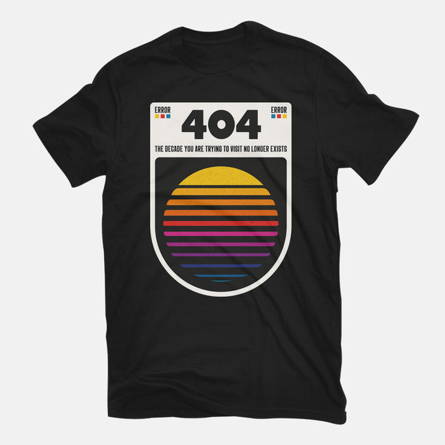 404 Decade Not Found-Womens-Fitted-Tee-BadBox