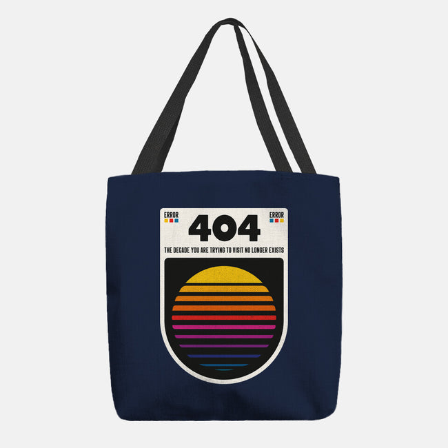 404 Decade Not Found-None-Basic Tote-Bag-BadBox