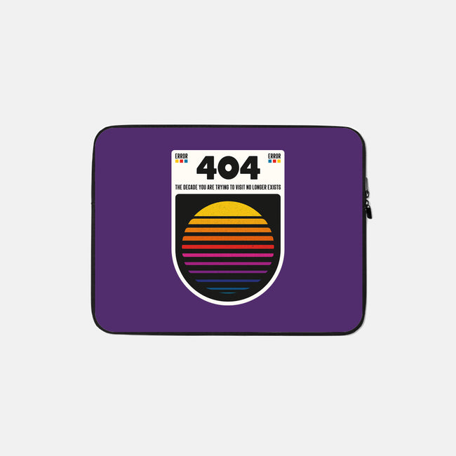 404 Decade Not Found-None-Zippered-Laptop Sleeve-BadBox