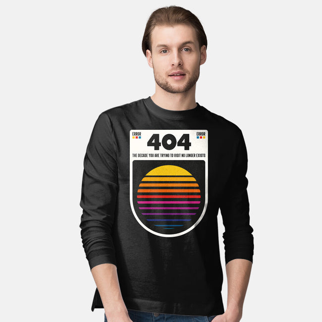 404 Decade Not Found-Mens-Long Sleeved-Tee-BadBox