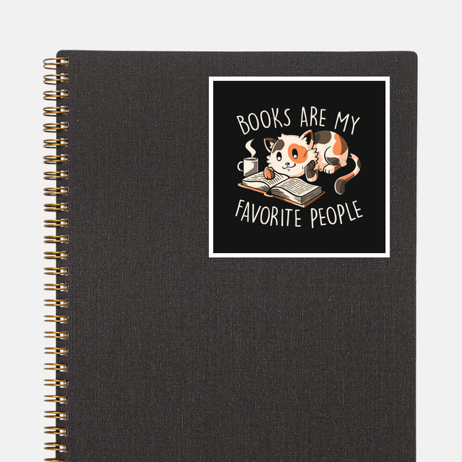 Books Are My Favorite People-None-Glossy-Sticker-koalastudio