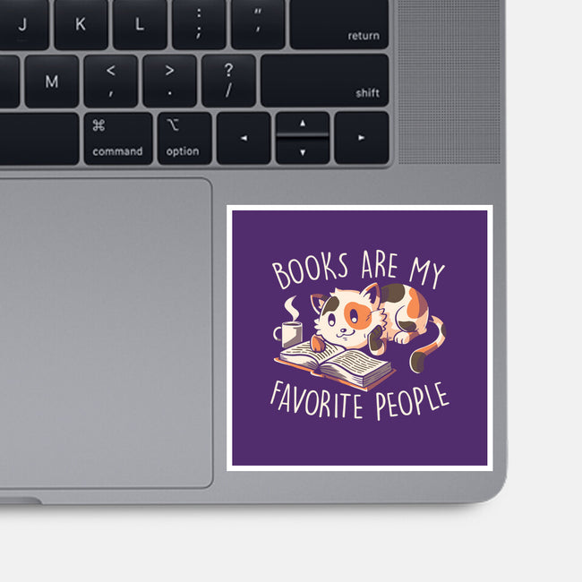 Books Are My Favorite People-None-Glossy-Sticker-koalastudio