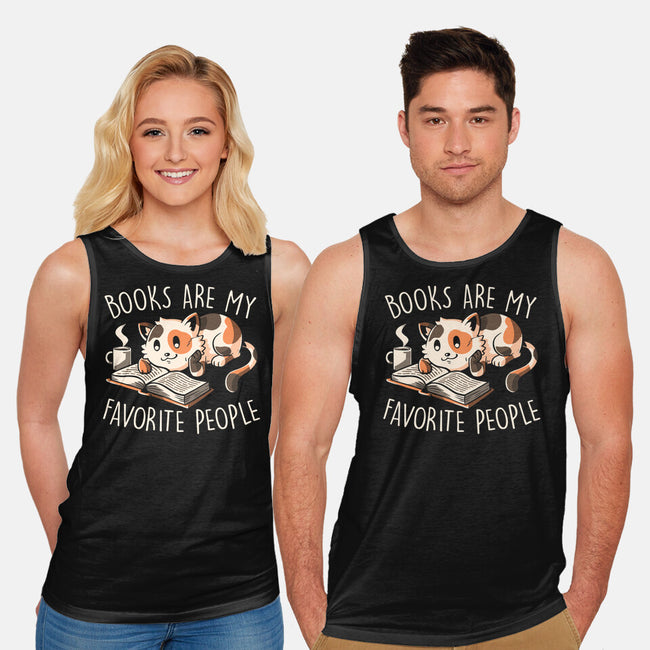 Books Are My Favorite People-Unisex-Basic-Tank-koalastudio