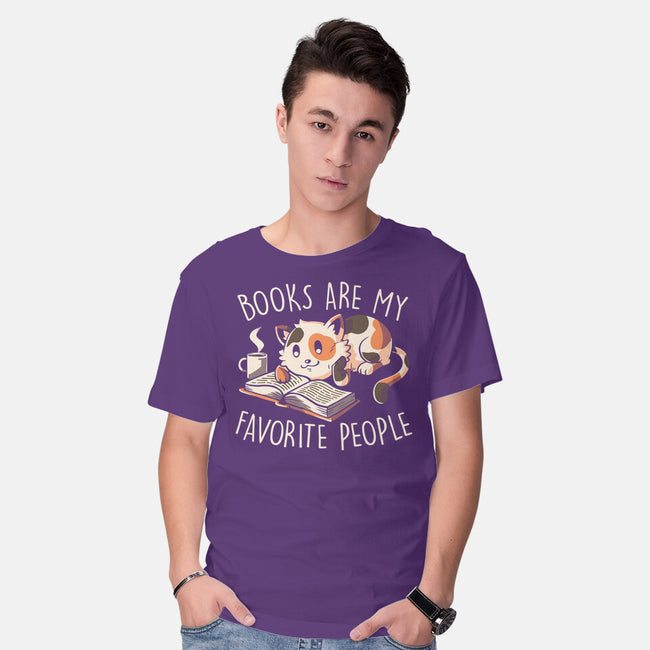 Books Are My Favorite People-Mens-Basic-Tee-koalastudio