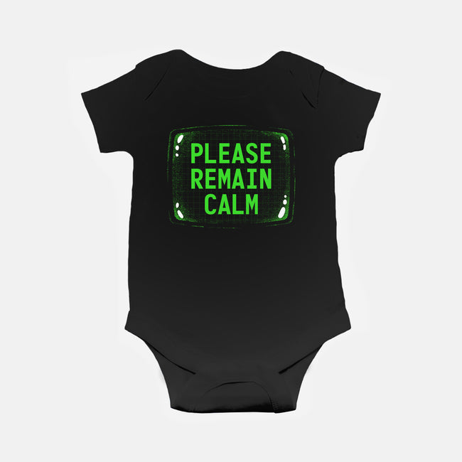 Please Remain Calm-Baby-Basic-Onesie-rocketman_art