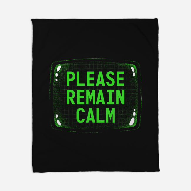 Please Remain Calm-None-Fleece-Blanket-rocketman_art