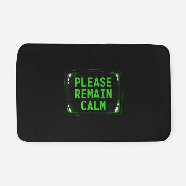 Please Remain Calm-None-Memory Foam-Bath Mat-rocketman_art