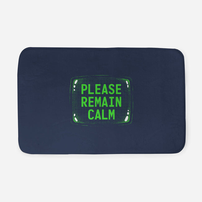 Please Remain Calm-None-Memory Foam-Bath Mat-rocketman_art