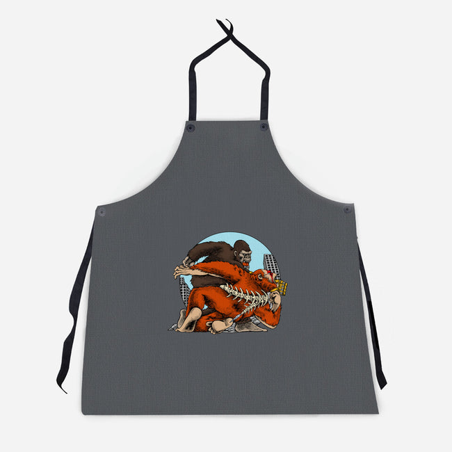 Kong Punch-Unisex-Kitchen-Apron-joerawks