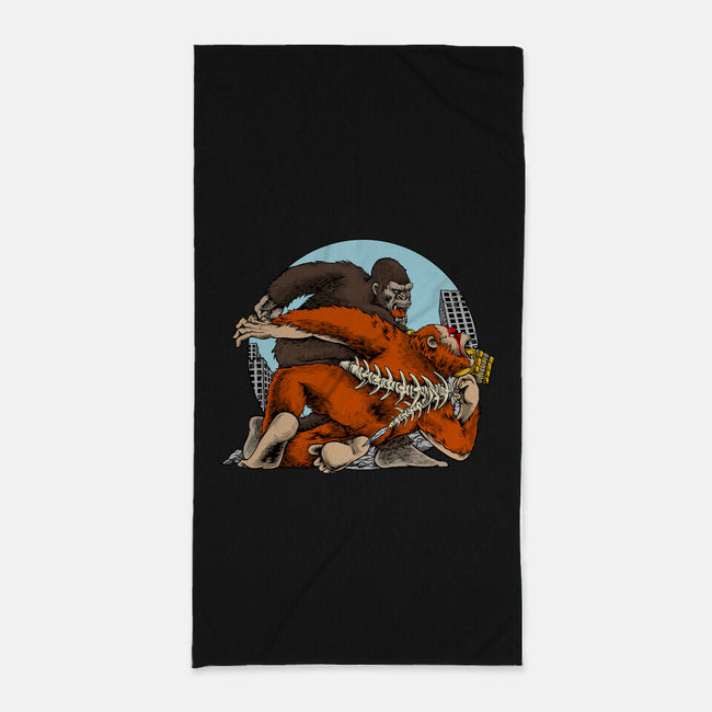 Kong Punch-None-Beach-Towel-joerawks