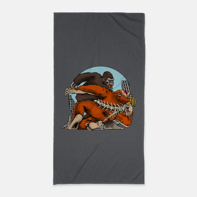 Kong Punch-None-Beach-Towel-joerawks