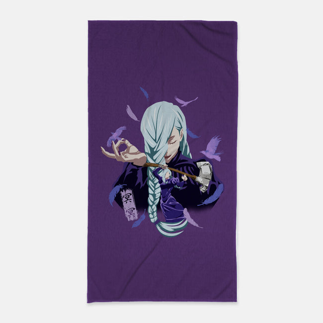 Mei Mei Sorcerer-None-Beach-Towel-Afire