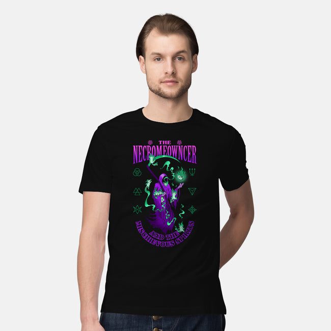 The Necromeowncer And The Mischievous Spirits-Mens-Premium-Tee-sachpica