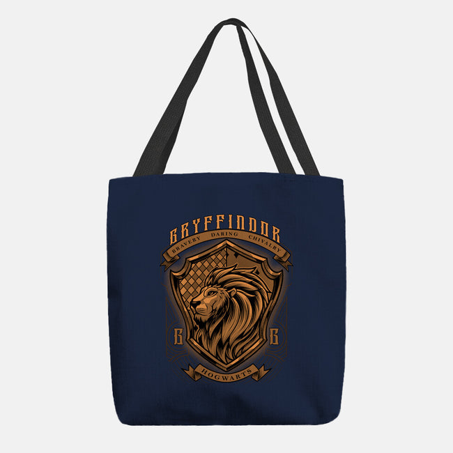 Orange Lion Emblem-None-Basic Tote-Bag-Astrobot Invention