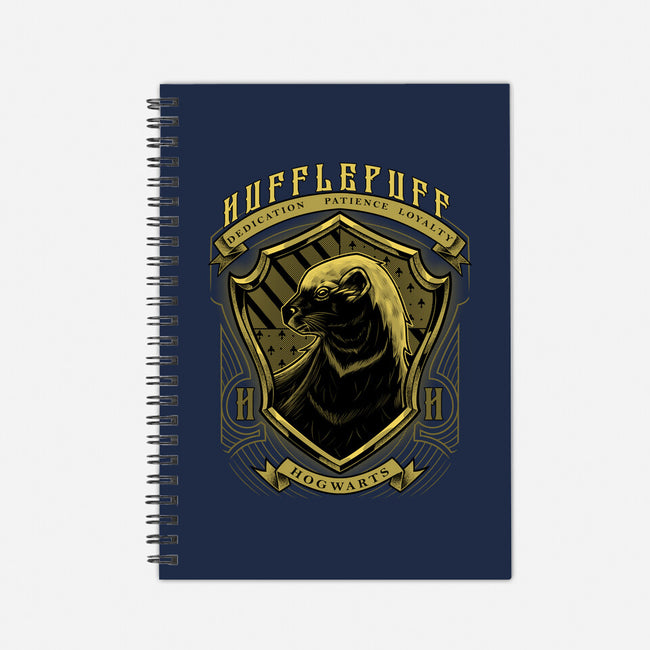 Yellow Badger Emblem-None-Dot Grid-Notebook-Astrobot Invention