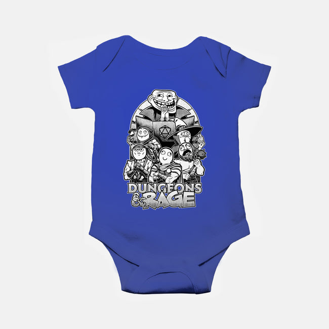 Dungeons And Rage Meme-Baby-Basic-Onesie-Studio Mootant