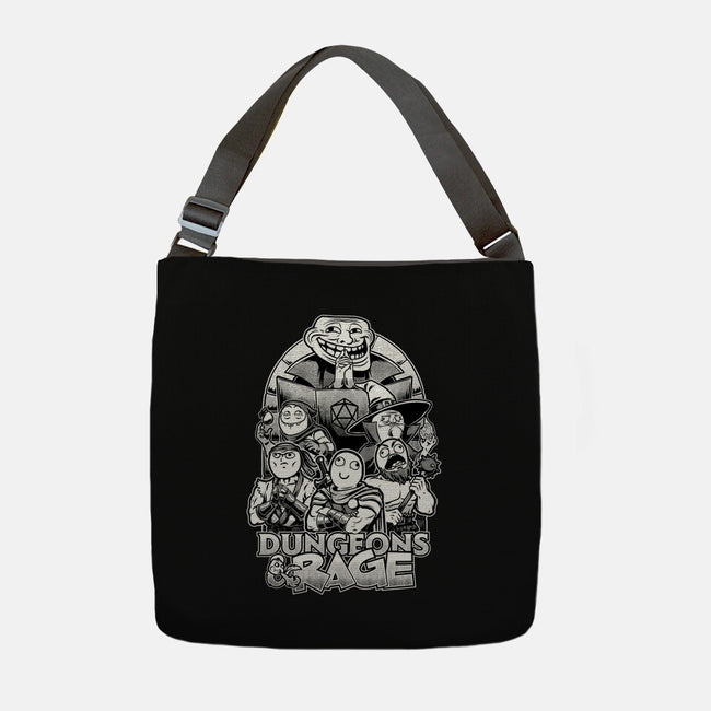 Dungeons And Rage Meme-None-Adjustable Tote-Bag-Studio Mootant