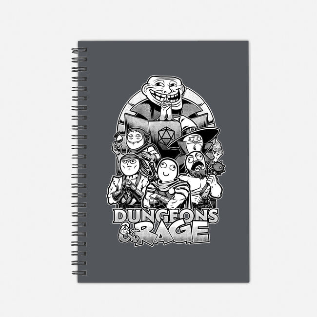 Dungeons And Rage Meme-None-Dot Grid-Notebook-Studio Mootant