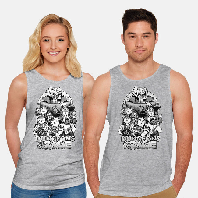 Dungeons And Rage Meme-Unisex-Basic-Tank-Studio Mootant