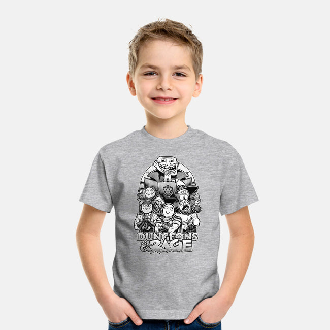 Dungeons And Rage Meme-Youth-Basic-Tee-Studio Mootant