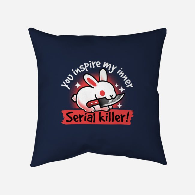 Serial Killer Bunny-None-Removable Cover w Insert-Throw Pillow-NemiMakeit