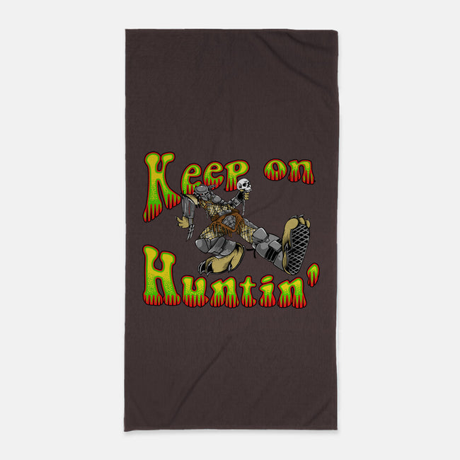 Keep On Huntin-None-Beach-Towel-joerawks