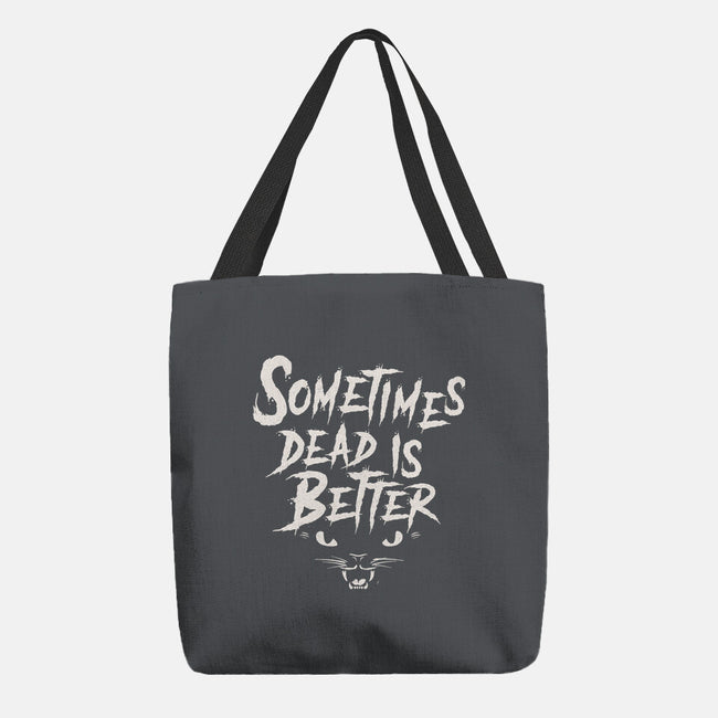 Dead Is Better-None-Basic Tote-Bag-Nemons