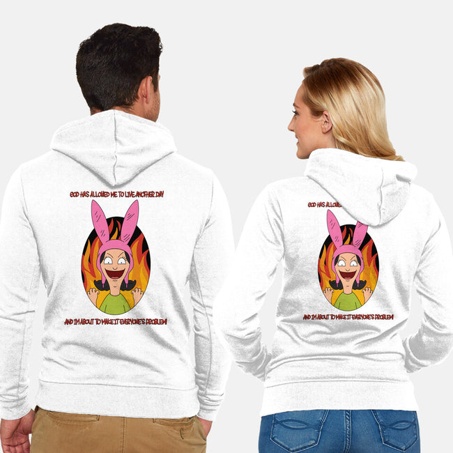 Louise Lives-Unisex-Zip-Up-Sweatshirt-Alexhefe