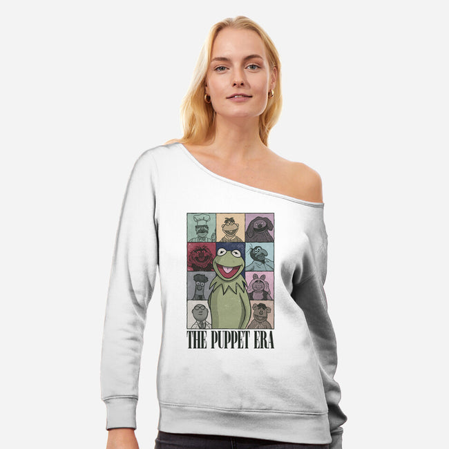 The Puppet Era-Womens-Off Shoulder-Sweatshirt-NMdesign