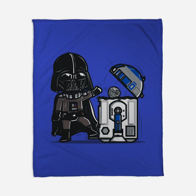 Robotic Trashcan-None-Fleece-Blanket-Donnie