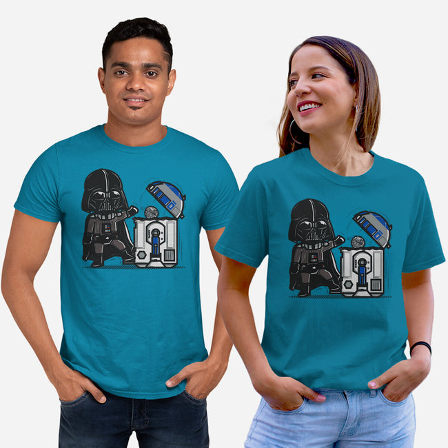 Robotic Trashcan-Unisex-Basic-Tee-Donnie