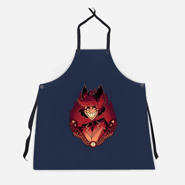 Radio Demon-Unisex-Kitchen-Apron-Astrobot Invention