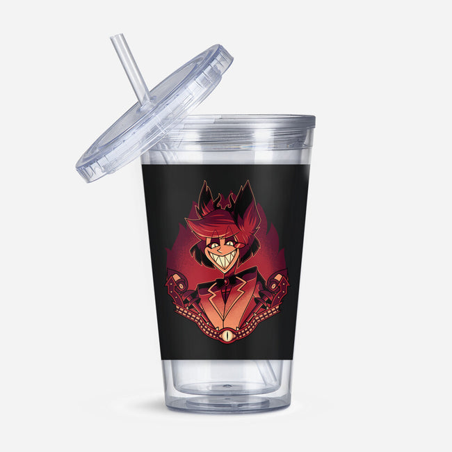 Radio Demon-None-Acrylic Tumbler-Drinkware-Astrobot Invention