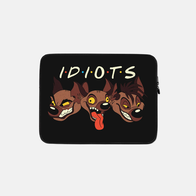 Idiots-None-Zippered-Laptop Sleeve-Xentee