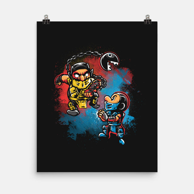 Wario Kombat-None-Matte-Poster-Gleydson Barboza