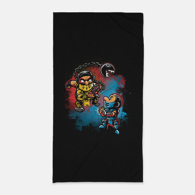 Wario Kombat-None-Beach-Towel-Gleydson Barboza