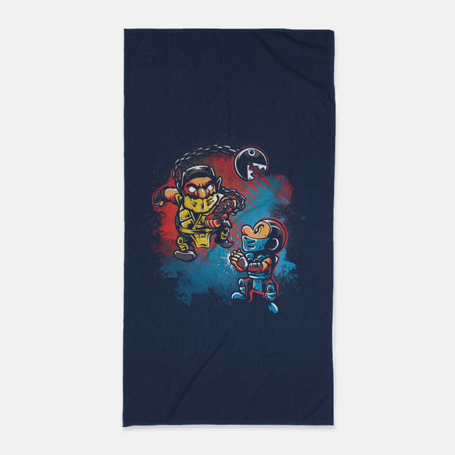 Wario Kombat-None-Beach-Towel-Gleydson Barboza