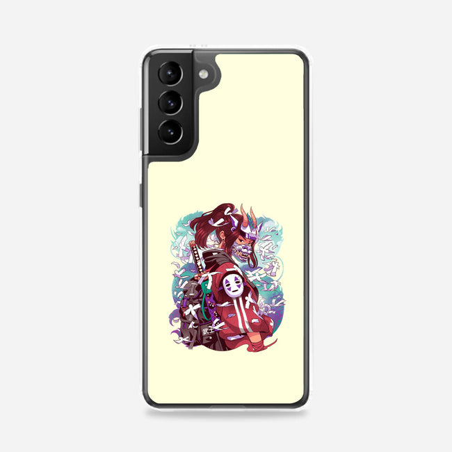 White Dragon Samurai-Samsung-Snap-Phone Case-Bruno Mota