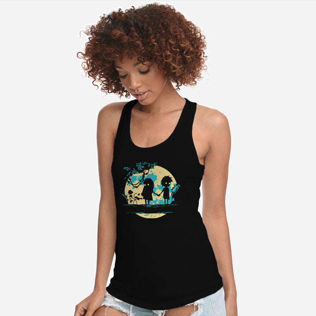 Limbo's Moon-Womens-Racerback-Tank-Xentee