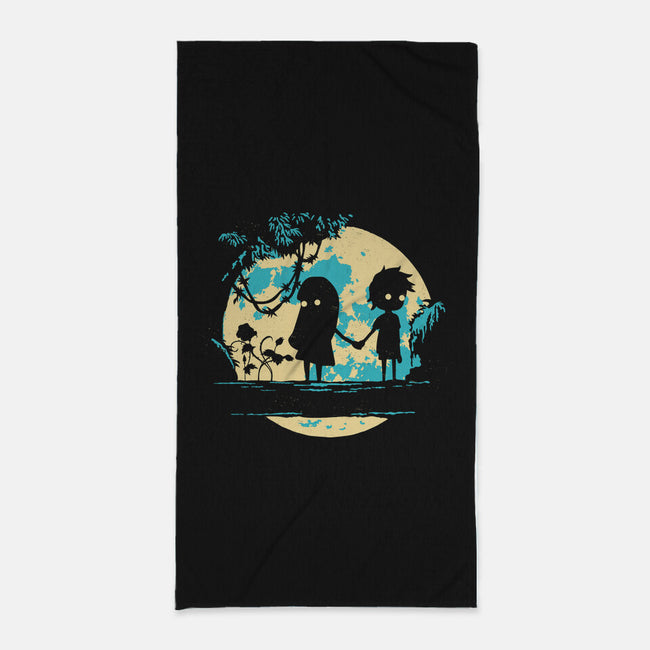 Limbo's Moon-None-Beach-Towel-Xentee