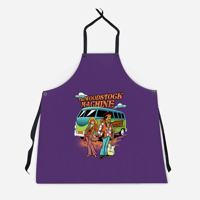 The Woodstock Machine-Unisex-Kitchen-Apron-Roni Nucleart