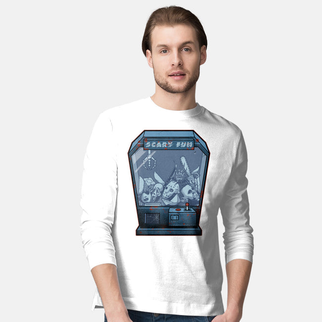 Horror Crane-Mens-Long Sleeved-Tee-Astrobot Invention